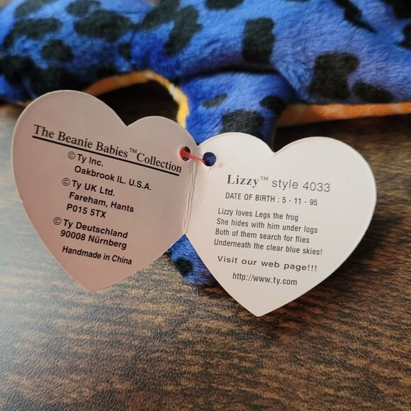 Ty Beanie Babies Rainbow Smoochy Frog Scaley The Lizard PVC Pellets Vintage NWT - Picture 7 of 10